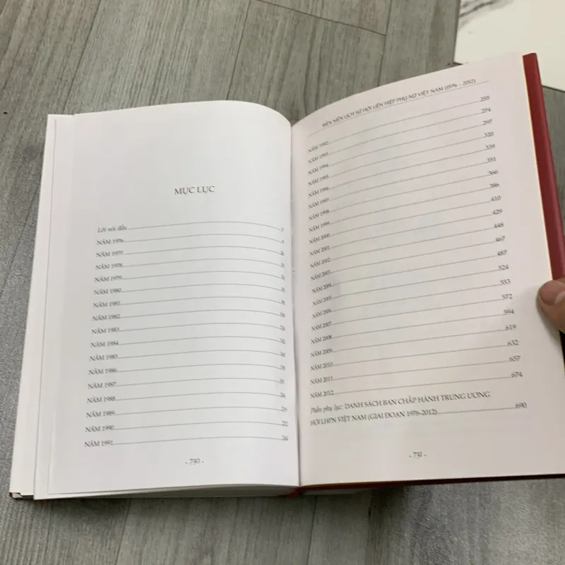 Biên niên lịch sử hội liên hiệp phụ nữ việt nam 1930 - 2012. 4a4 757014