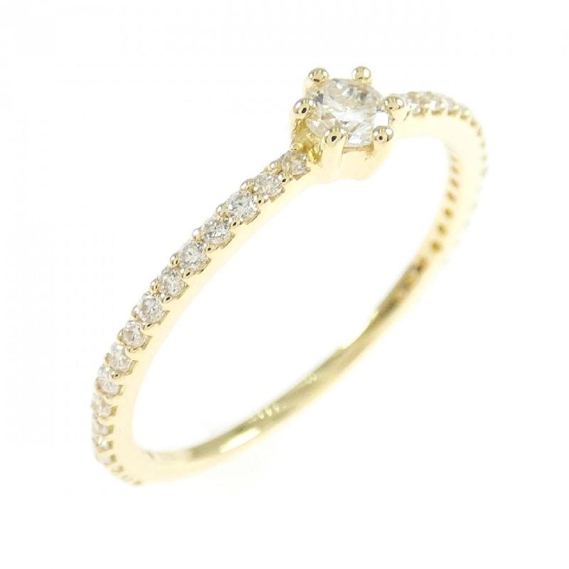 Nhẫn kim cương K18YG 671317