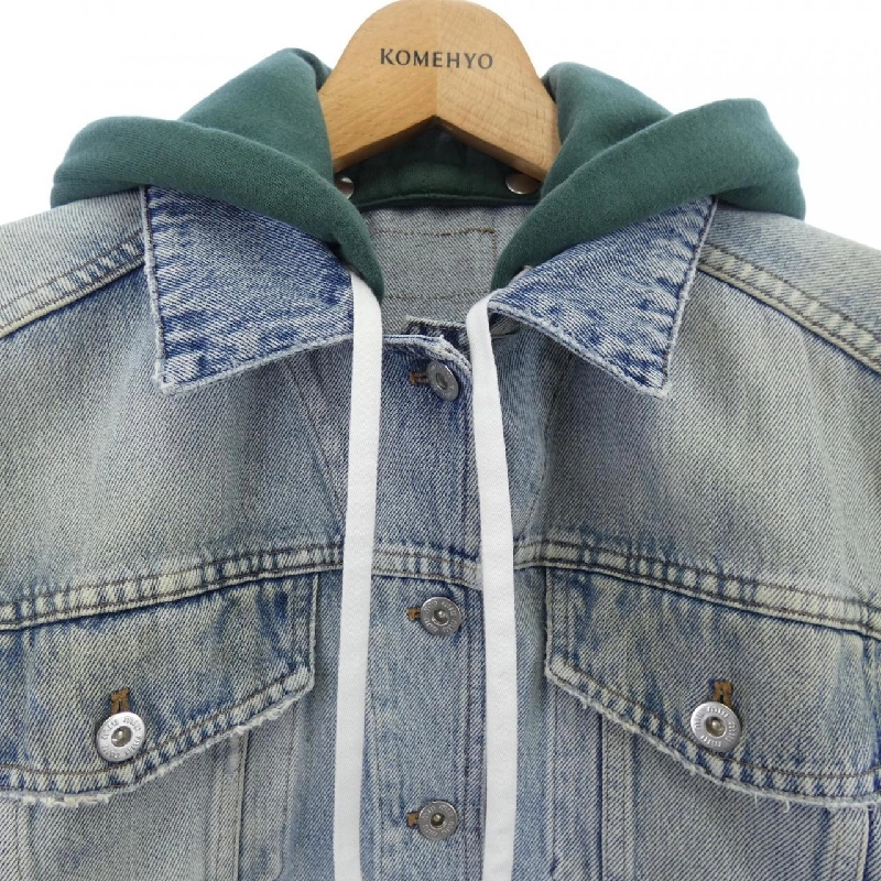 MIU MIU GWB063 1VZS Áo khoác denim - Hàng hiệu Authentic 820550