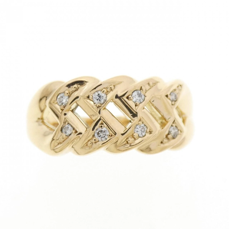 Nhẫn kim cương K18YG 0.08CT 666923