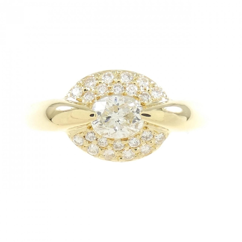 Nhẫn kim cương K18YG 0.35CT 672870