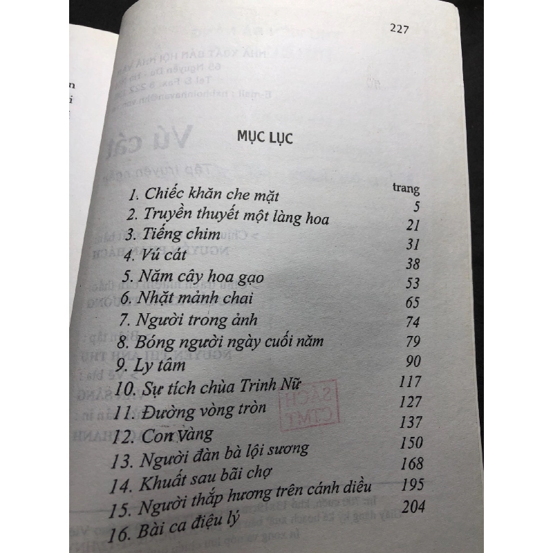 Vú cát 2007 mới 70% ố bẩn nhẹ Cao Hạnh HPB0906 SÁCH VĂN HỌC 915178