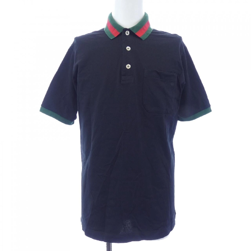 Áo polo Gucci có sọc web và cổ (có cổ) bằng cotton pique 701735 XJELJ - Hàng hiệu chính hãng 893845