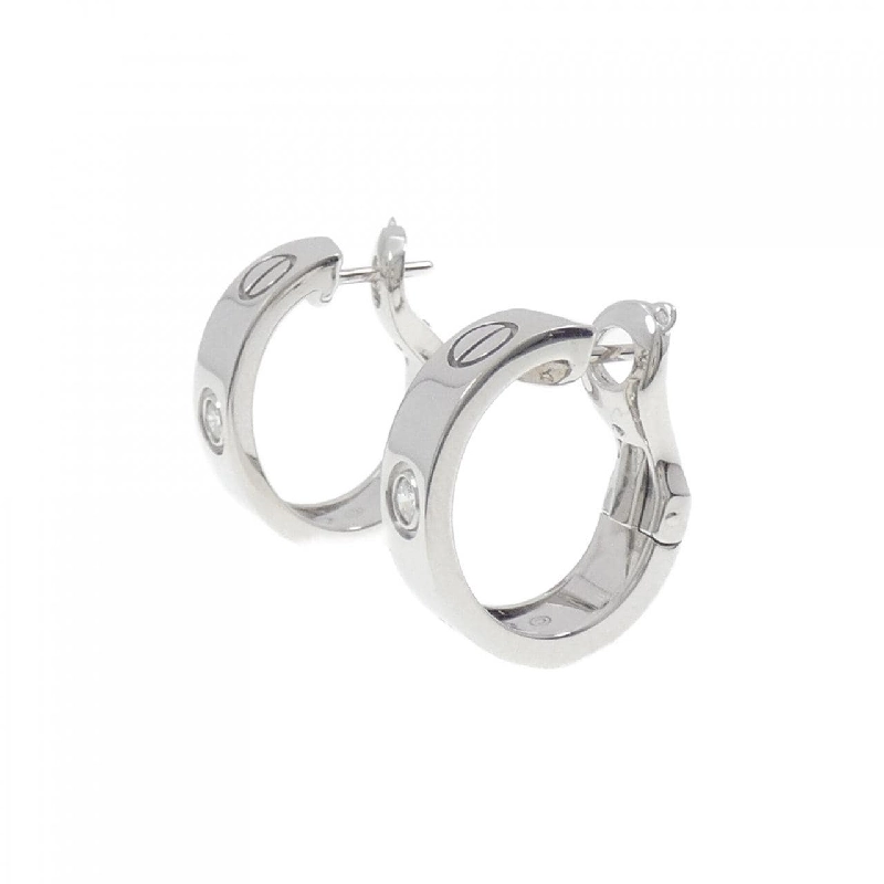 Khuyên tai Cartier Love Half Diamond 666047