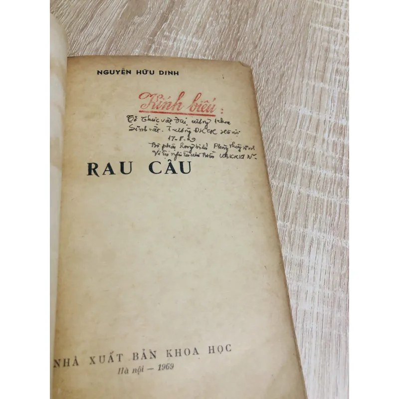 RAU CÂU, nxb 1969 956942