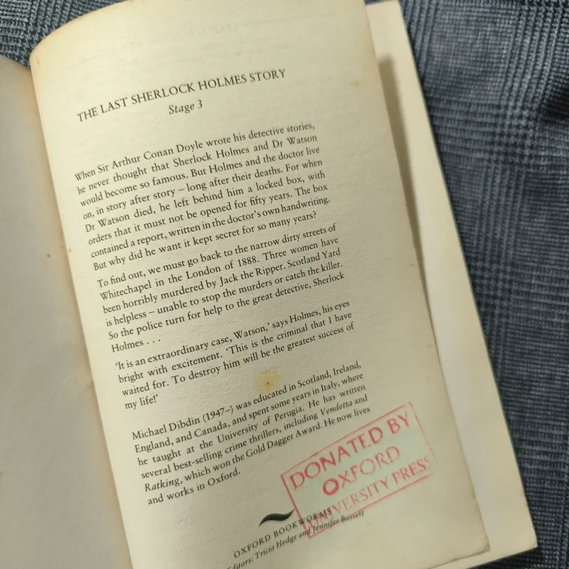 (Oxford Bookworms 3) The Last Sherlock Holmes Story 712504