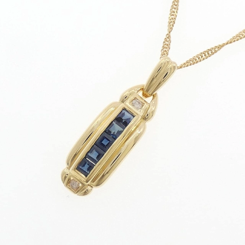 K18YG Sapphire Necklace - Hàng hiệu Authentic 856902