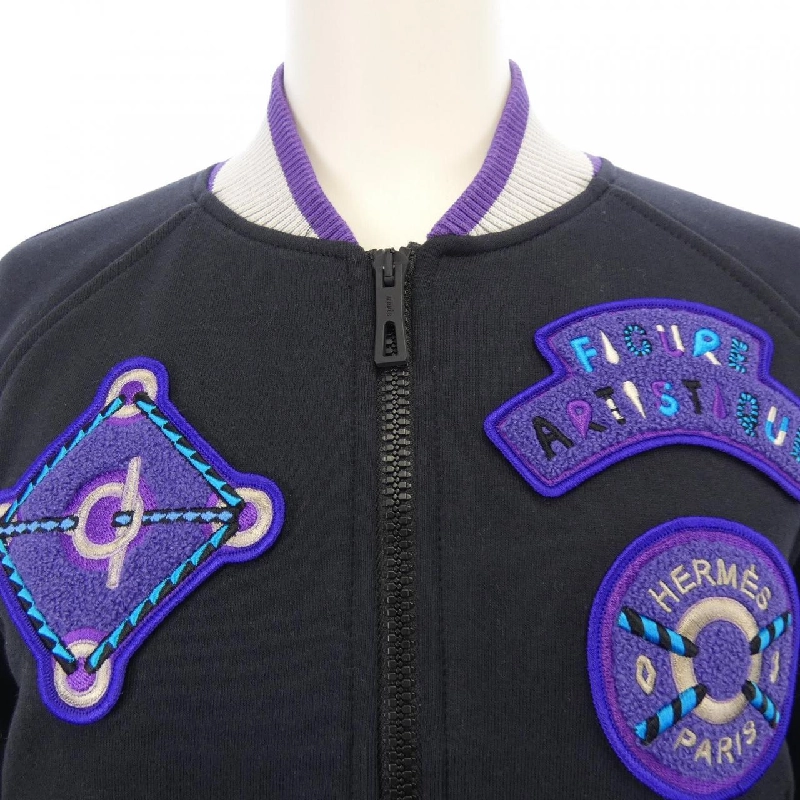 Áo khoác HERMES FIGURE ARTISTIQUE VARSITY EMBROIDE 3H4208DD - Hàng hiệu Authentic 812174