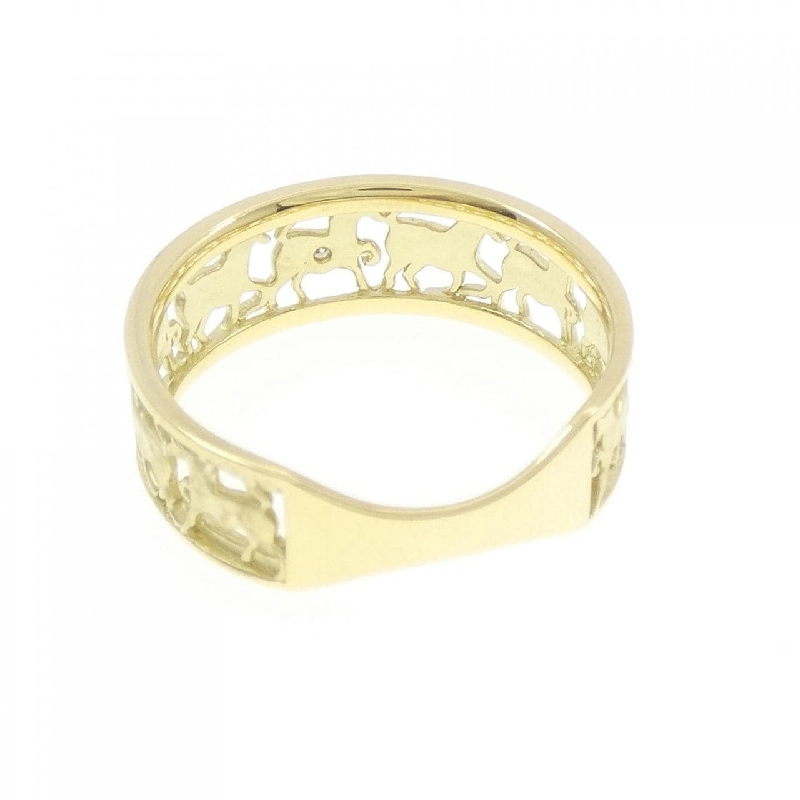 【Sản phẩm mới】Nhẫn kim cương K18YG hình ngựa 0.01CT 672699