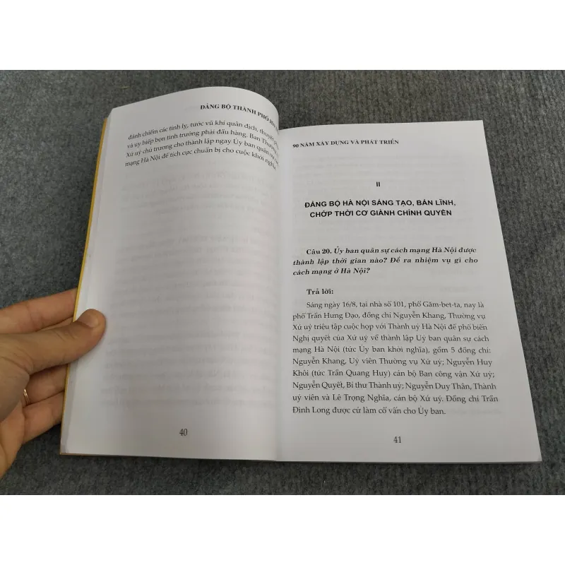 ĐẢNG BỘ THÀNH PHỐ HÀ NỘI 90 NĂM XÂY DỰNG VÀ PHÁT TRIỂN 993183