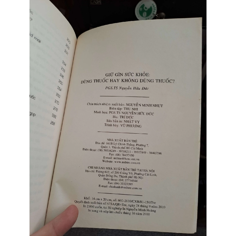 Dùng thuốc hay không dùng thuốc? - Nguyễn Hữu Đức KHOA HỌC ĐỜI SỐNG HCM.TN1008 920075