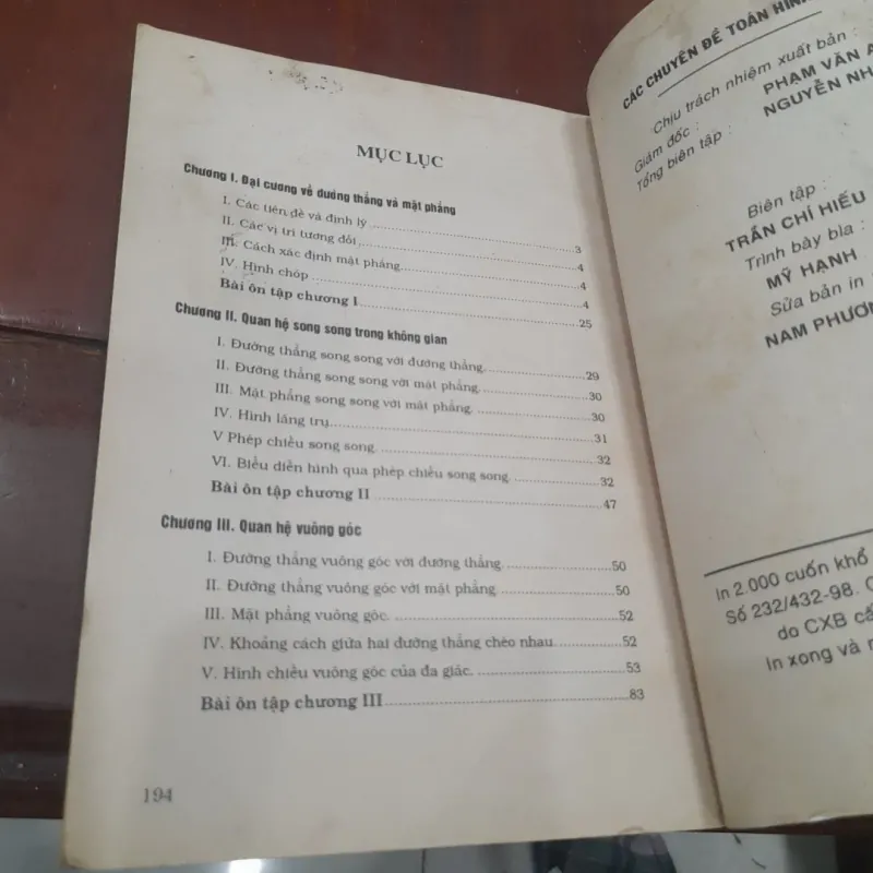 Các chuyên đề toán PTTH - HÌNH HỌC 11 (dùng cho giáo viên, học sinh) 1040970