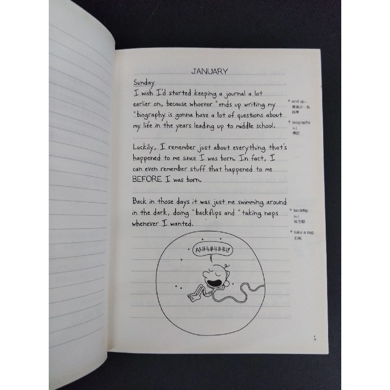 Diary of a wimpy kid (bìa cứng) song ngữ tiếng Anh-Trung mới 90% bẩn bìa, ố HCM1712 Jeff Kinney NGOẠI VĂN 921738