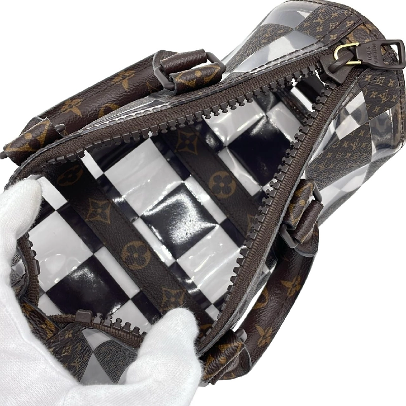 Túi xách Boston Louis Vuitton Monogram Chess Keepall Bandoulière 25cm M20872 - Hàng hiệu Chính hãng 803776