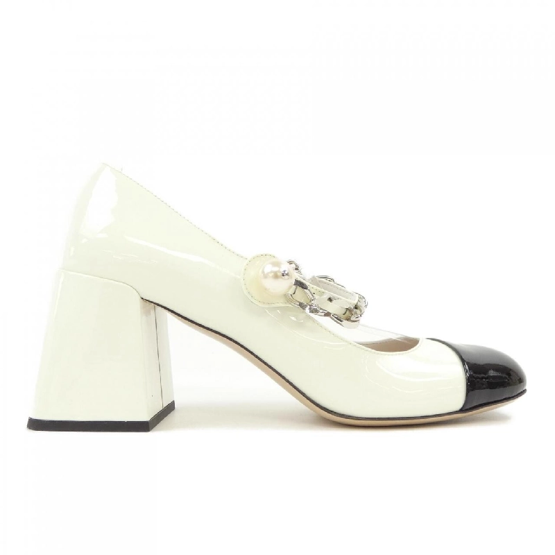 Giày cao gót MIU MIU với dây xích kim loại 5I248D - Hàng hiệu Chính hãng 830488