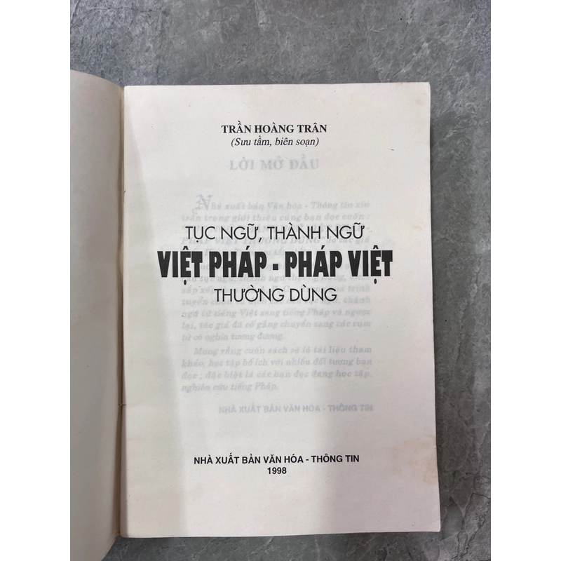 TỤC NGỮ THÀNH NGỮ VIỆT -PHÁP PHÁP - VIỆT THƯỜNG DÙNG 388112