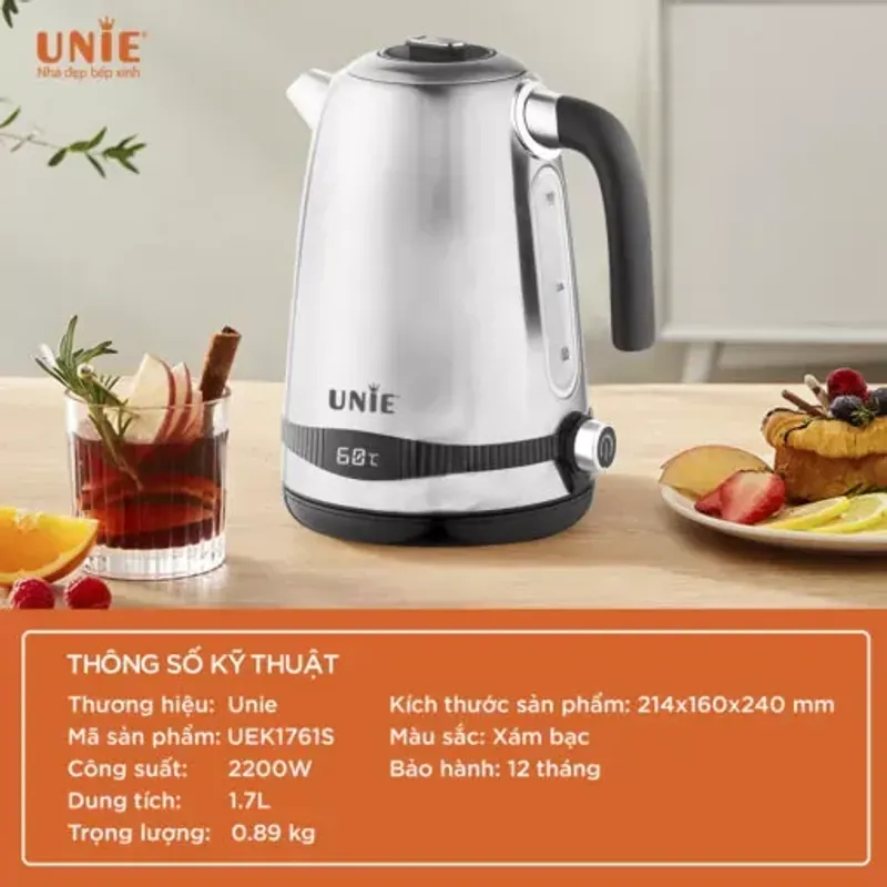 UNIE UEK1761S – Ấm siêu tốc inox chuẩn an toàn cho gia đình 782154