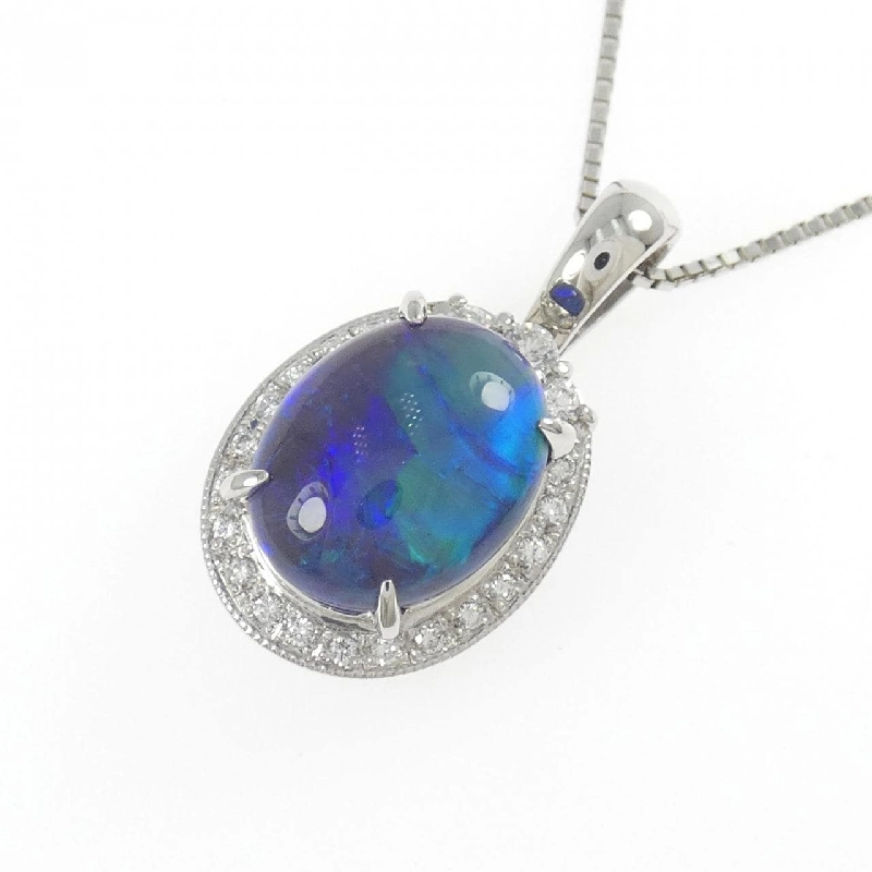 Dây chuyền opal đen PT900/PT850 5.60CT - Hàng hiệu chính hãng 857062