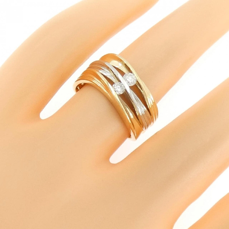 Nhẫn kim cương K18YG/PT900 0.20CT - Hàng hiệu Chính hãng 853672