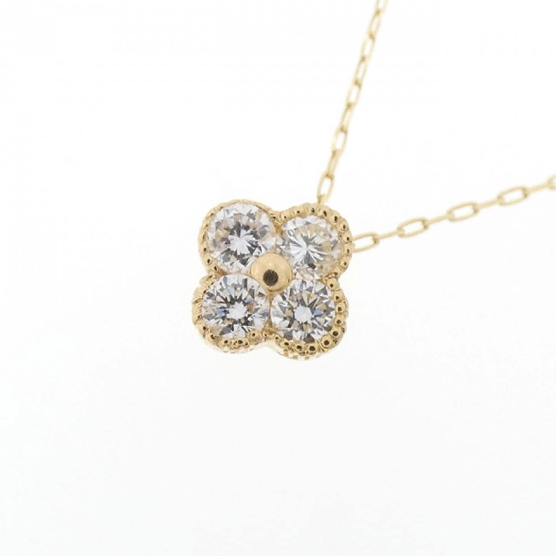 K18YG Hoa Nhài Kim Cương Dây Chuyền 0.20CT - Hàng hiệu Chính hãng 866908