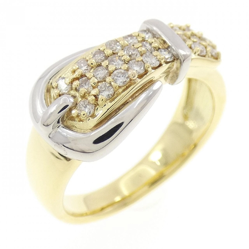 Nhẫn kim cương Pavé K18YG/PT900 0.27CT - Hàng hiệu Chính hãng 851201