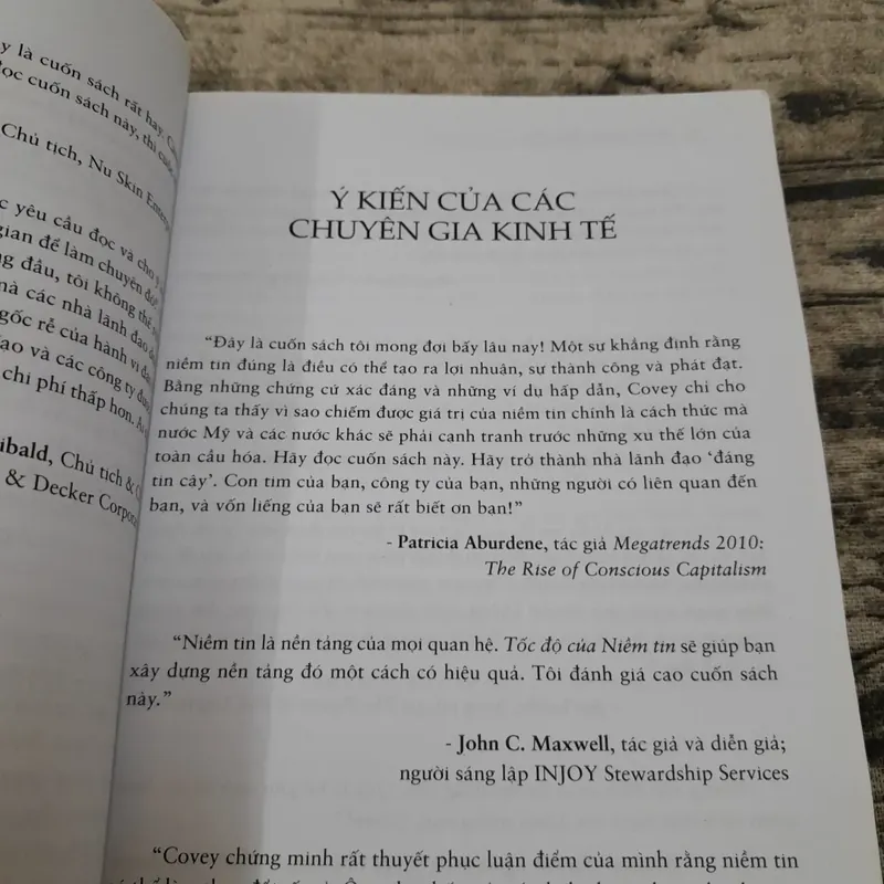 Tốc Độ của Niềm Tin-The speed of Trust. T giả Stephen M.R. Covey... 730596