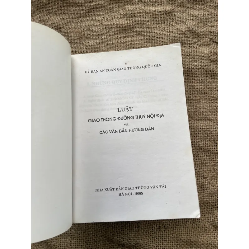 LUẬT GIÁO THỐNG ĐƯỜNG THUÝ NỘI ĐỊA CÁC VĂN BẢN HƯƠNG DÂN 937372