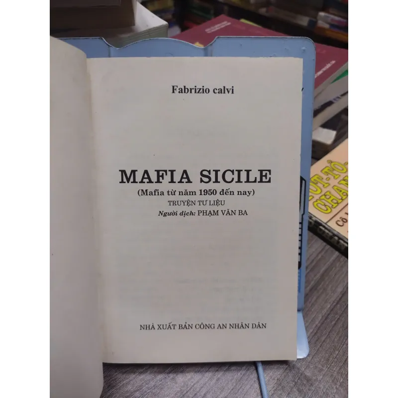 Sách: Mafia Sicile Tác giả: Fabrizio Cal VI (A3) 601174