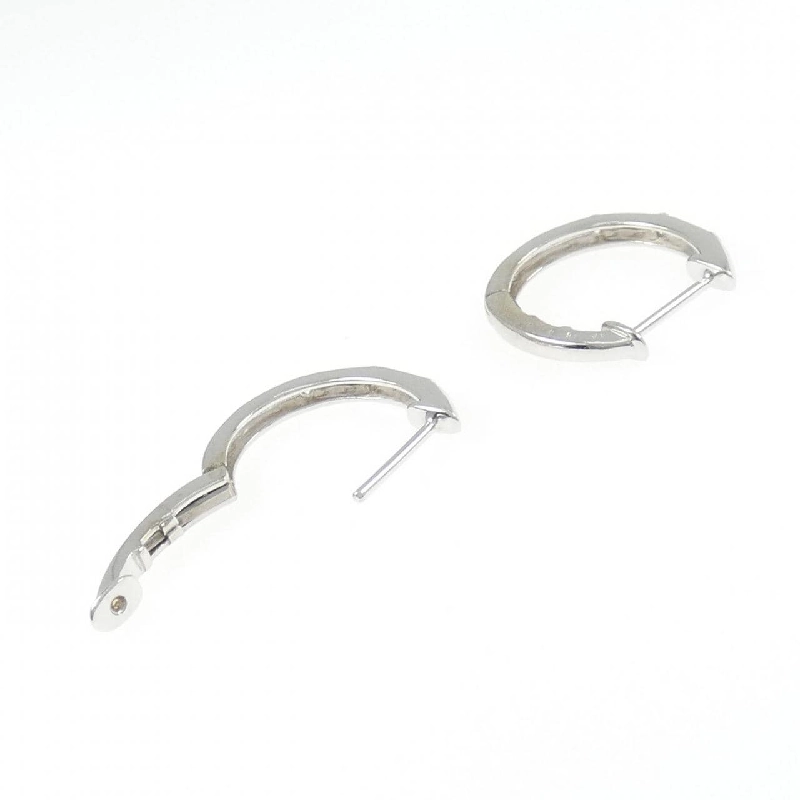 K18WG Bông tai kim cương hình vòng 0.20CT - Hàng hiệu Chính hãng 867494