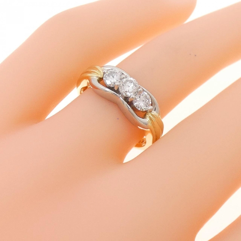 Nhẫn kim cương K18YG/PT900 0.50CT - Hàng hiệu Chính hãng 854521