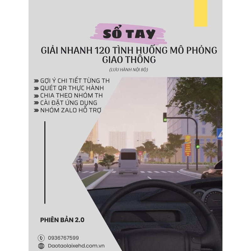 Sổ tay giải nhanh 120 tình huống mô phỏng giao thông 165103