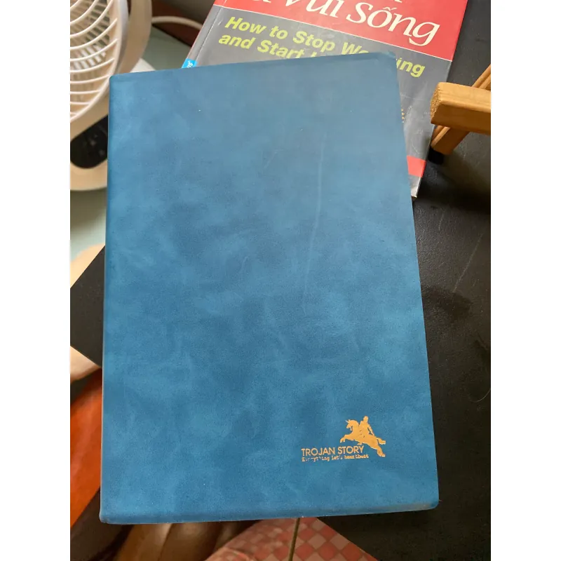 Sổ tay - bìa da, giấy vàng, kẻ ngang 1010094