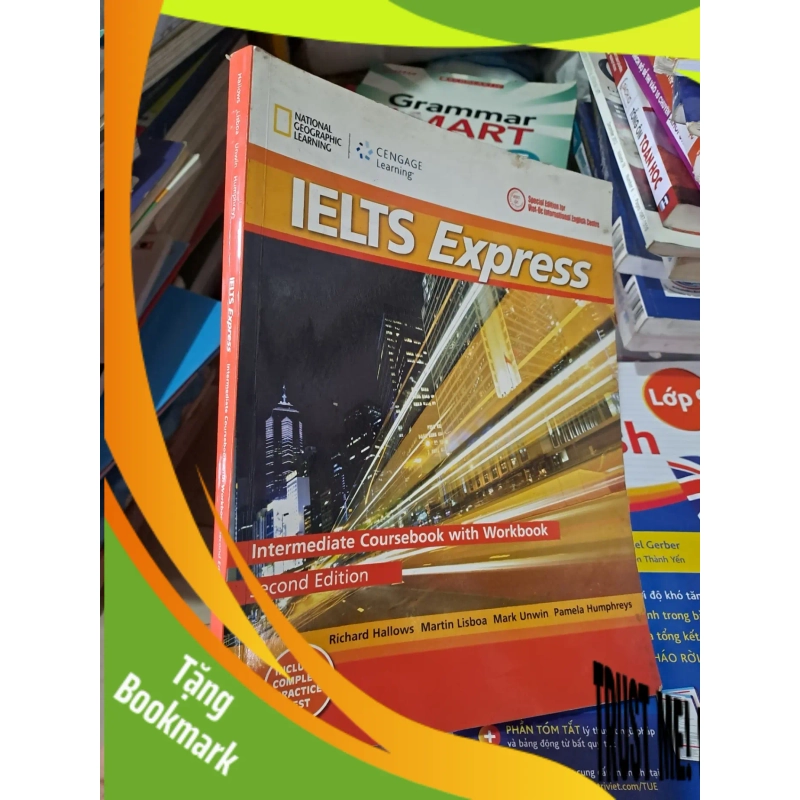 (TẶNG BOOKMARK) IELTS express intemediate coursebook with workbook mới 90% RBK0808 HỌC NGOẠI NGỮ 945636