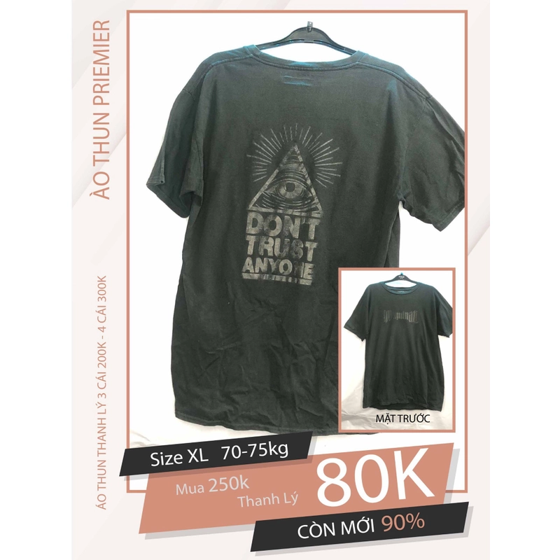 Dọn Tủ Thanh Lý Áo Thun Nam size XL 516439