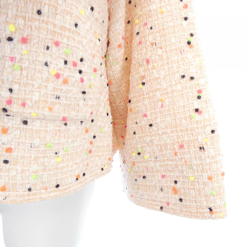 Áo khoác không cổ CHANEL 636075