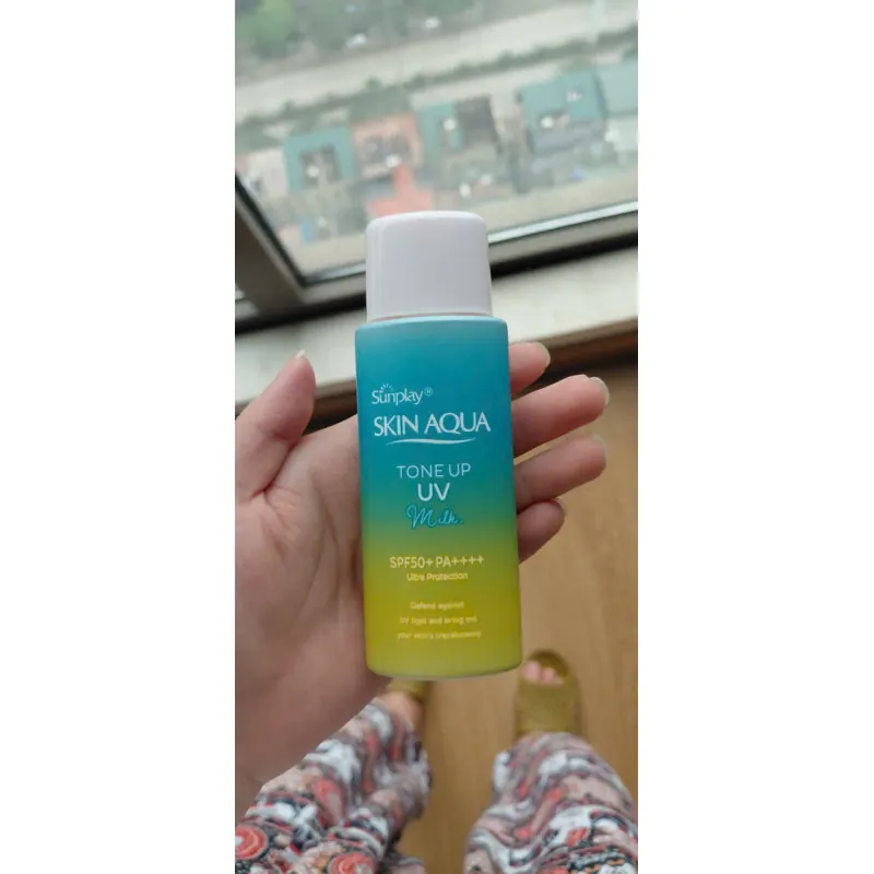 Sữa chống nắng Sunplay Skin Aqua Tone Up UV milk mint green Đã mở nắp chưa dùng lần nào 992502