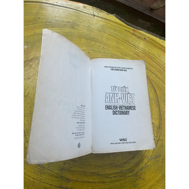 TỪ ĐIỂN ANH- VIỆT - VIỆN NGÔN NGỮ HỌC  549057