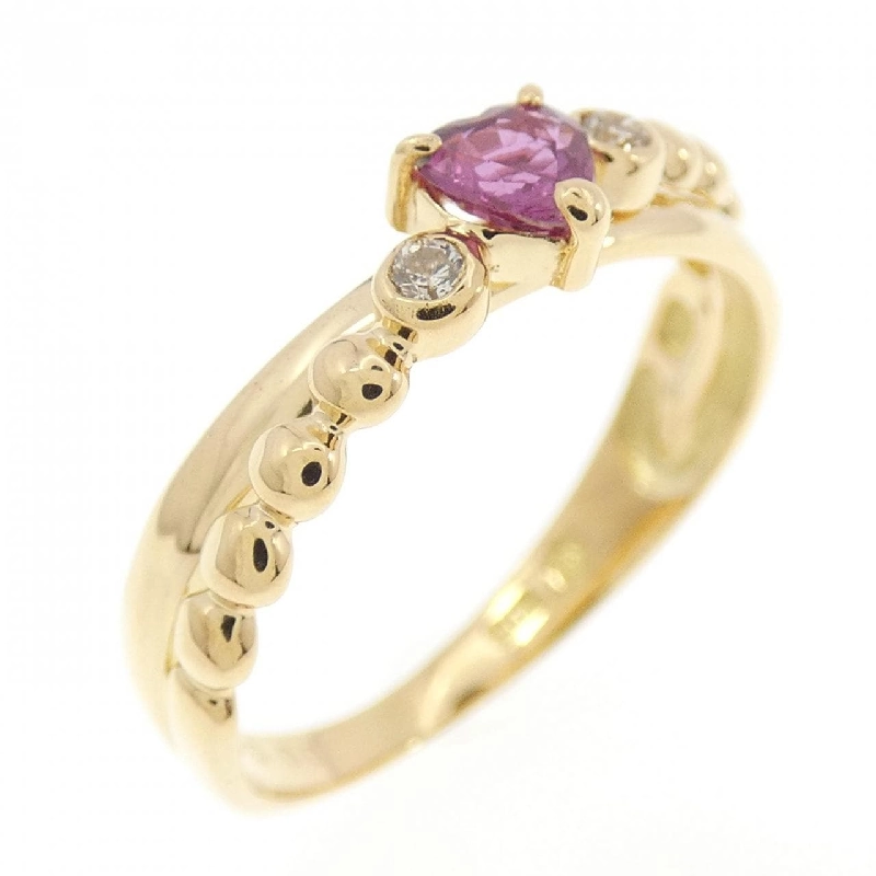 Nhẫn ruby hình trái tim K18YG 670135