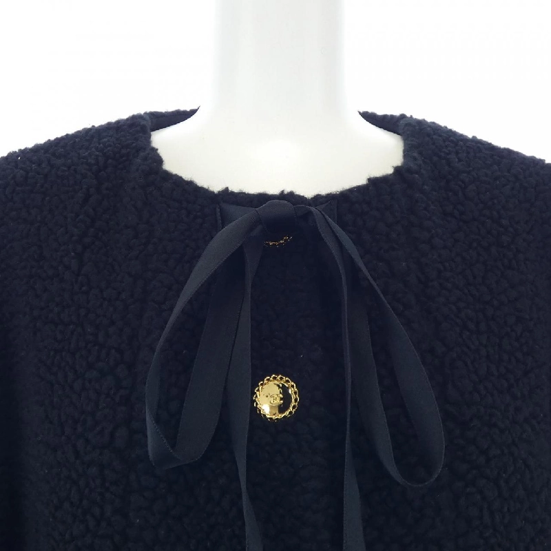 【Mã giảm giá】Áo khoác không cổ CHANEL 637639