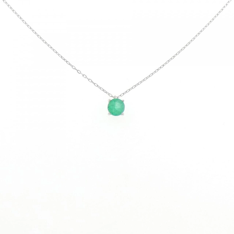 Dây chuyền ngọc lục bảo PT950 0.40CT - Hàng hiệu Authentic 857893