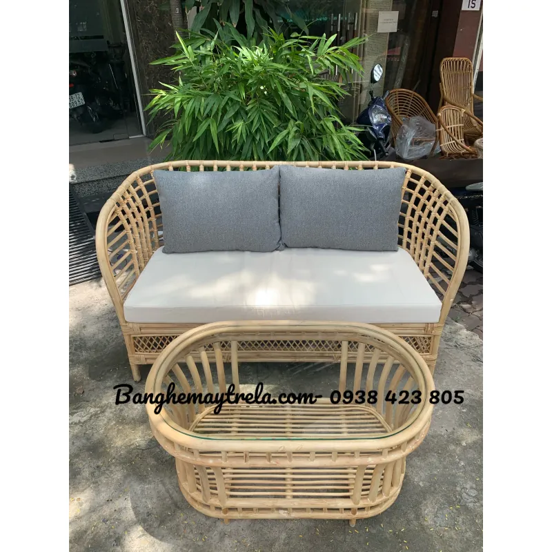 Bàn ghế mây tự nhiên 719069