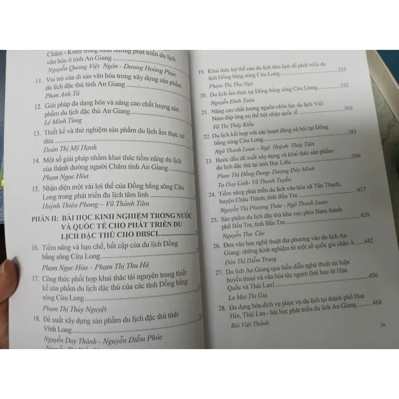 XÂY DỰNG SẢN PHẨM DU LỊCH ĐẶC THÙ ĐỒNG BẰNG SÔNG CỬU LONG 1021667