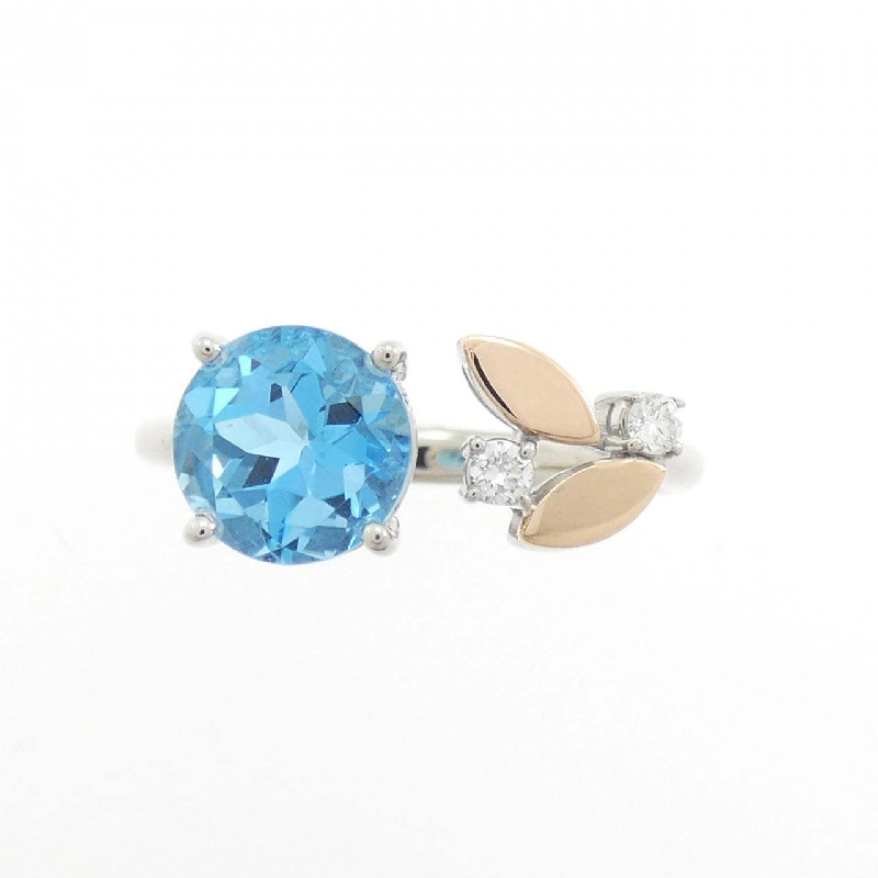 Nhẫn Blue Topaz 750WG/750PG - Hàng hiệu Authentic 850225