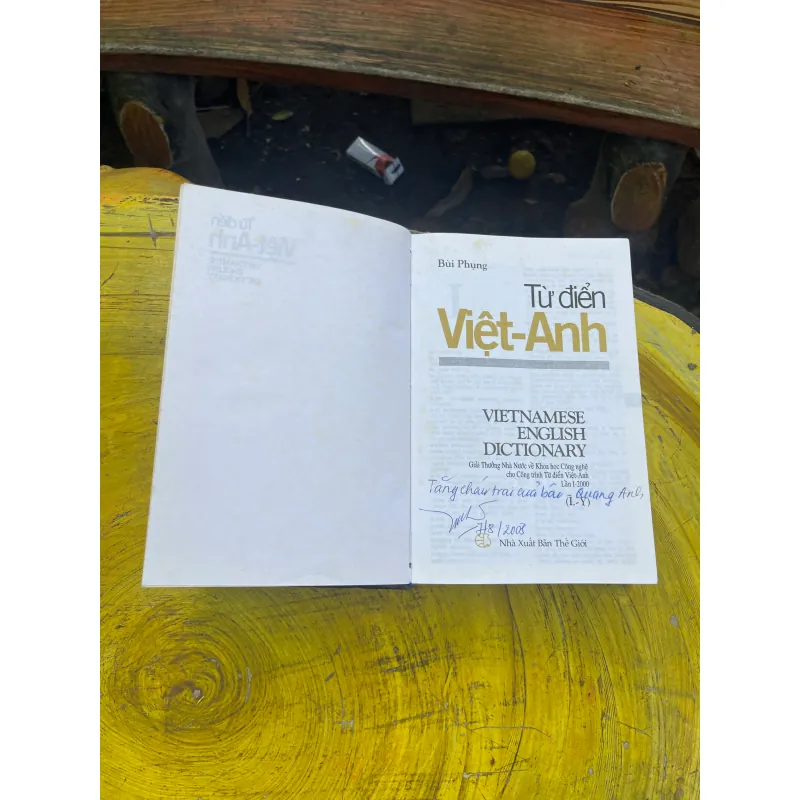 TỪ ĐIỂN ANH-VIỆT VIỆT ANH - BÙI PHỤNG- ENGLISH-VIETNAMESE-VIETNAMESE-ENGLISH DICTIONARY 729174