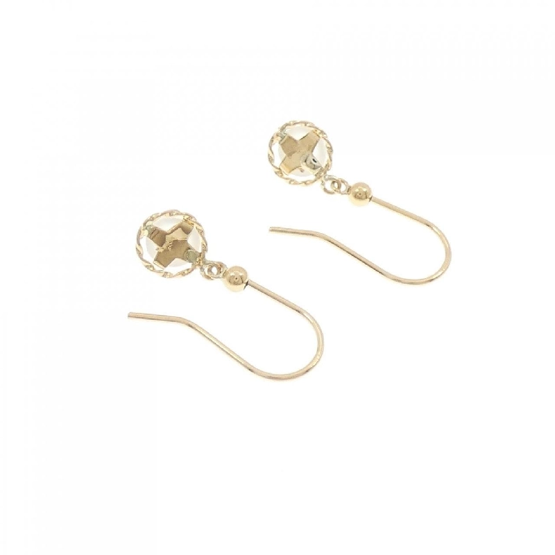 K18YG Bông tai Đá mặt trăng - Hàng hiệu Chính hãng 870926