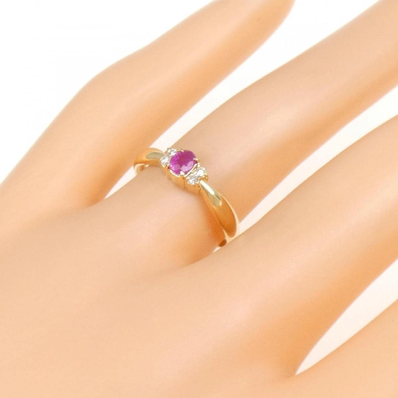 Nhẫn Ruby K18YG - Hàng hiệu Chính hãng 855199