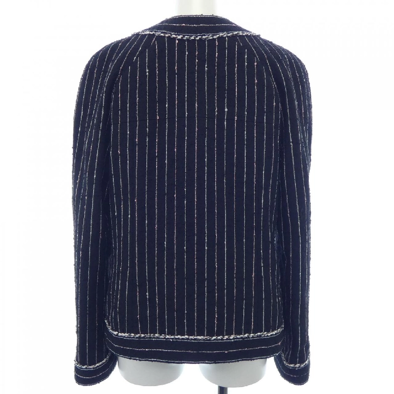 Jacket không cổ CHANEL P74419V65934 23P 632601