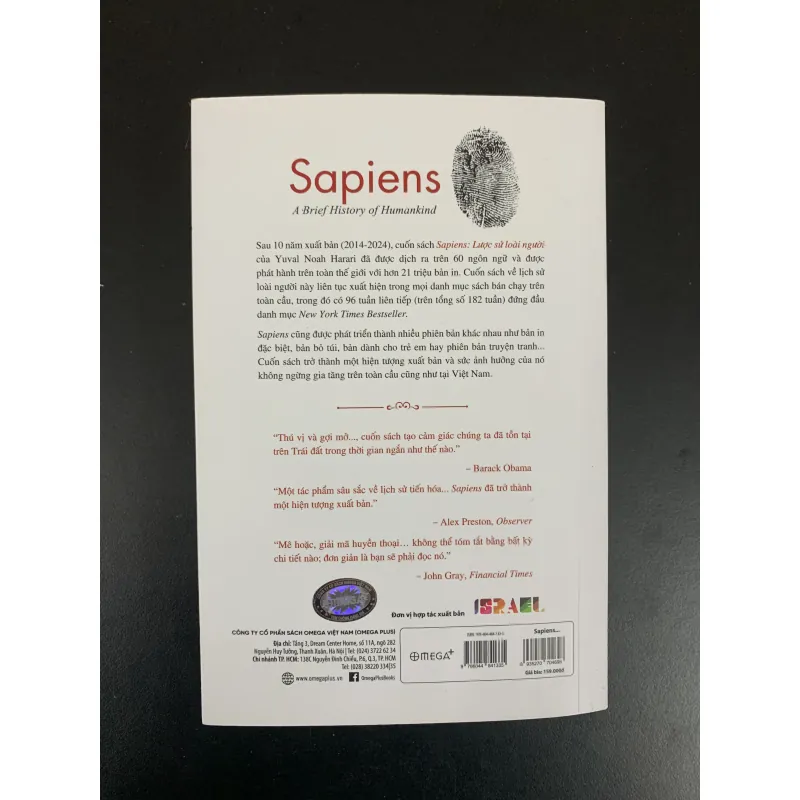 (Sách cũ, ấn bản bỏ túi) Sapiens: Lược sử loài người - Yuval Noah Harari  968777
