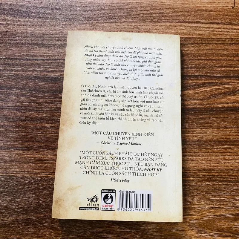 Tiểu thuyết - Nhật ký -  Nicholas Sparks#HATRA 973130