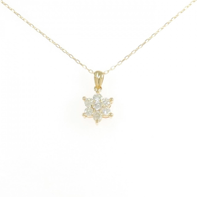 K18YG Hoa Nhẫn Kim Cương Dây Chuyền 0.50CT - Hàng hiệu Chính hãng 865497